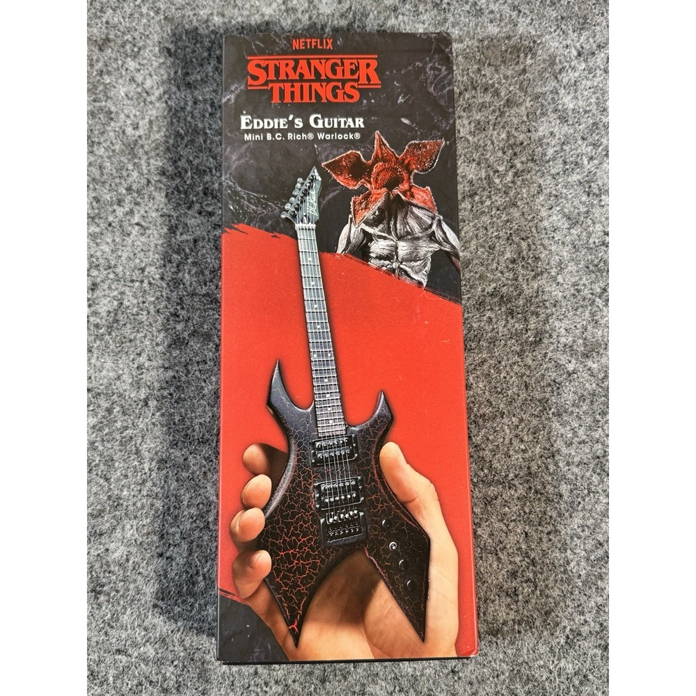 Netflix Stranger Things Eddie's Guitar BC Rich NJ Warlock Mini Guitar Replica Co